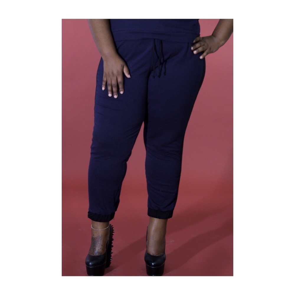 Women’s Plus Size Navy Blue Joggers​